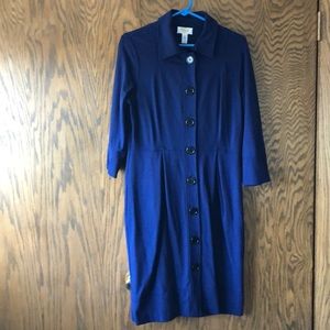 Talbots dark navy dress